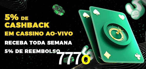 Promoções do cassino ao Vivo 777o
